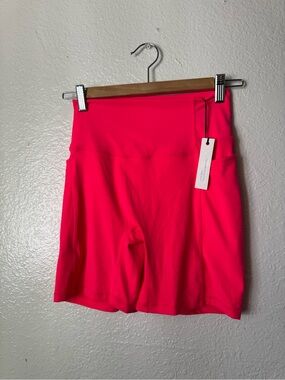 PARAGON Neon Pink High-Waist Bike Shorts